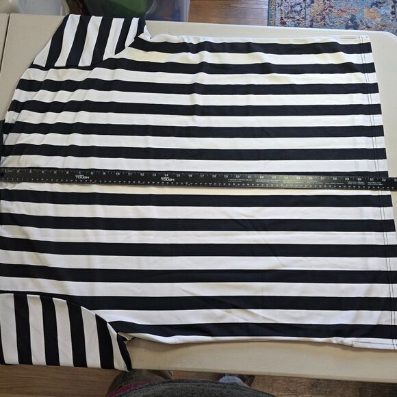 Cliff Keen Athletic Referee Shirt Men's XXL Black White Stripe Long Sleeve Zip - Picture 4 of 15
